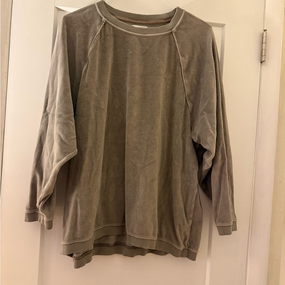 Aerie Velour Crewneck Sweatshirt – Size L - Picture 2 of 9